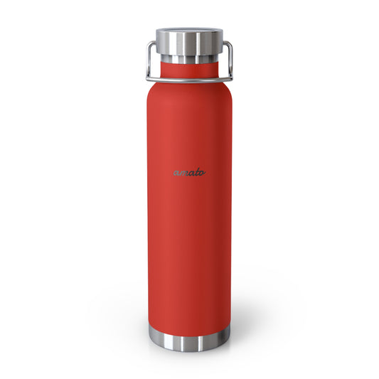 Stylish Copper Insulated Water Bottle - 22oz, Travel Flask, Hot & Cold Beverage Container, Eco-Friendly Gift, Office Hydration Solution