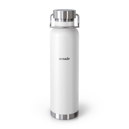 Stylish Copper Insulated Water Bottle - 22oz, Travel Flask, Hot & Cold Beverage Container, Eco-Friendly Gift, Office Hydration Solution