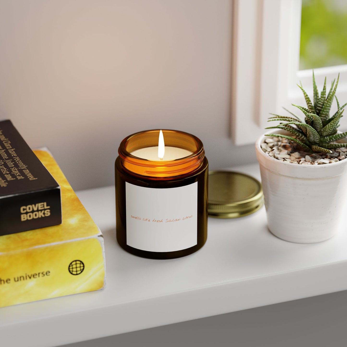 Coconut Apricot Scented Candles - Warm, Cozy Ambiance, Perfect for Relaxation, Gifts, Home Decor, Self-Care Moments